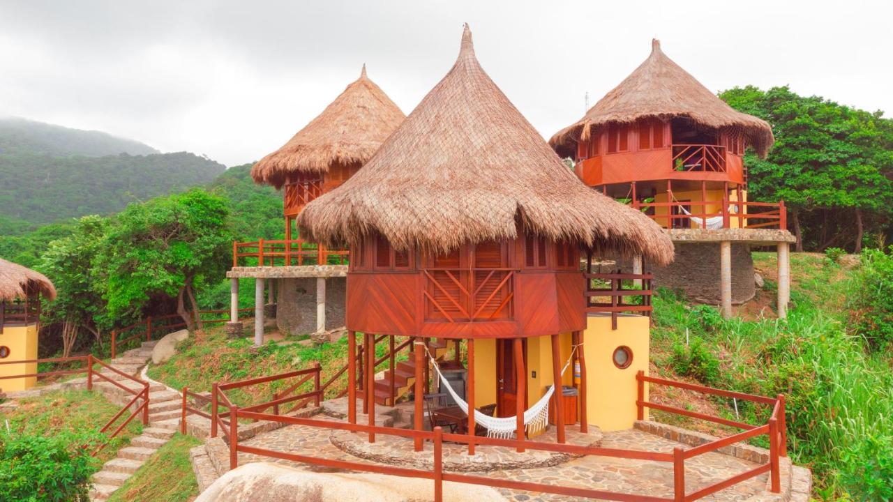 Ecohabs Tequendama - Parque Tayrona Hotel El Zaino Bagian luar foto